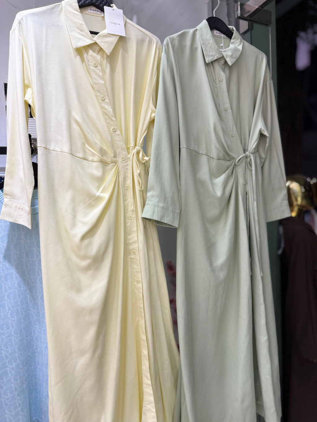 Robe lin kamelia