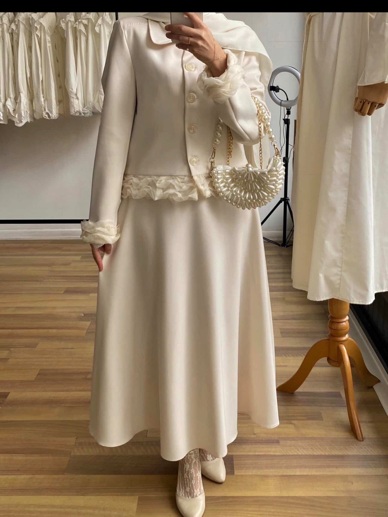 Ensemble line organza