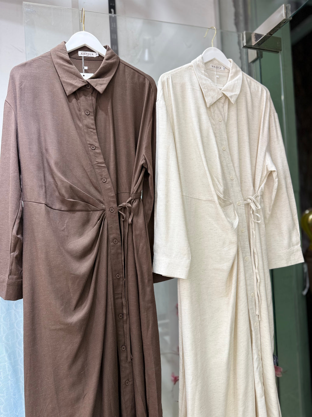 Robe lin kamelia
